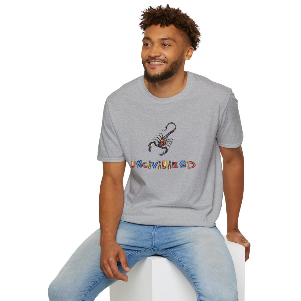 Uncivilized Brand Merch - Colorful Scorpion Graphic T-Shirt