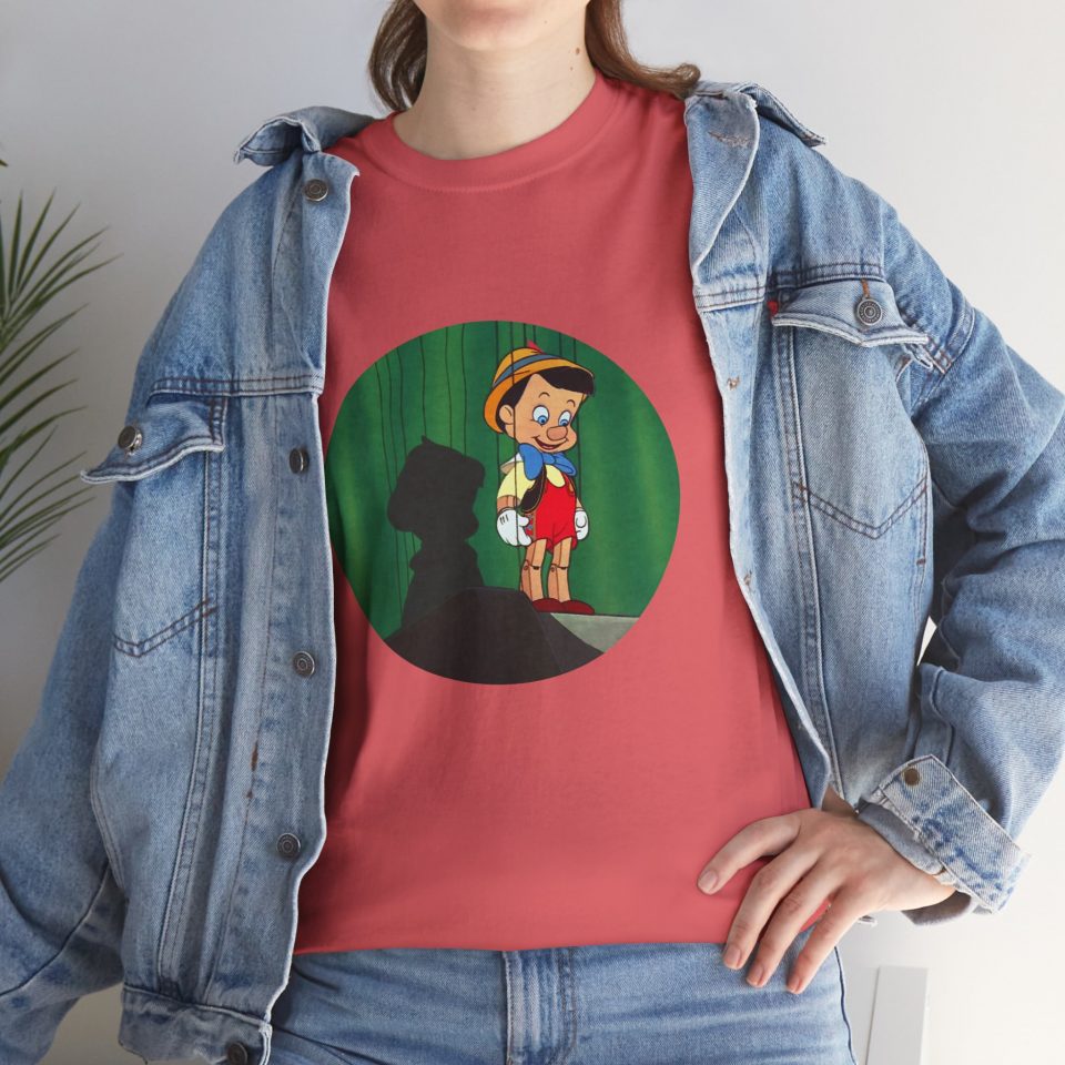 Vintage Pinocchio Heavy Cotton T-shirt