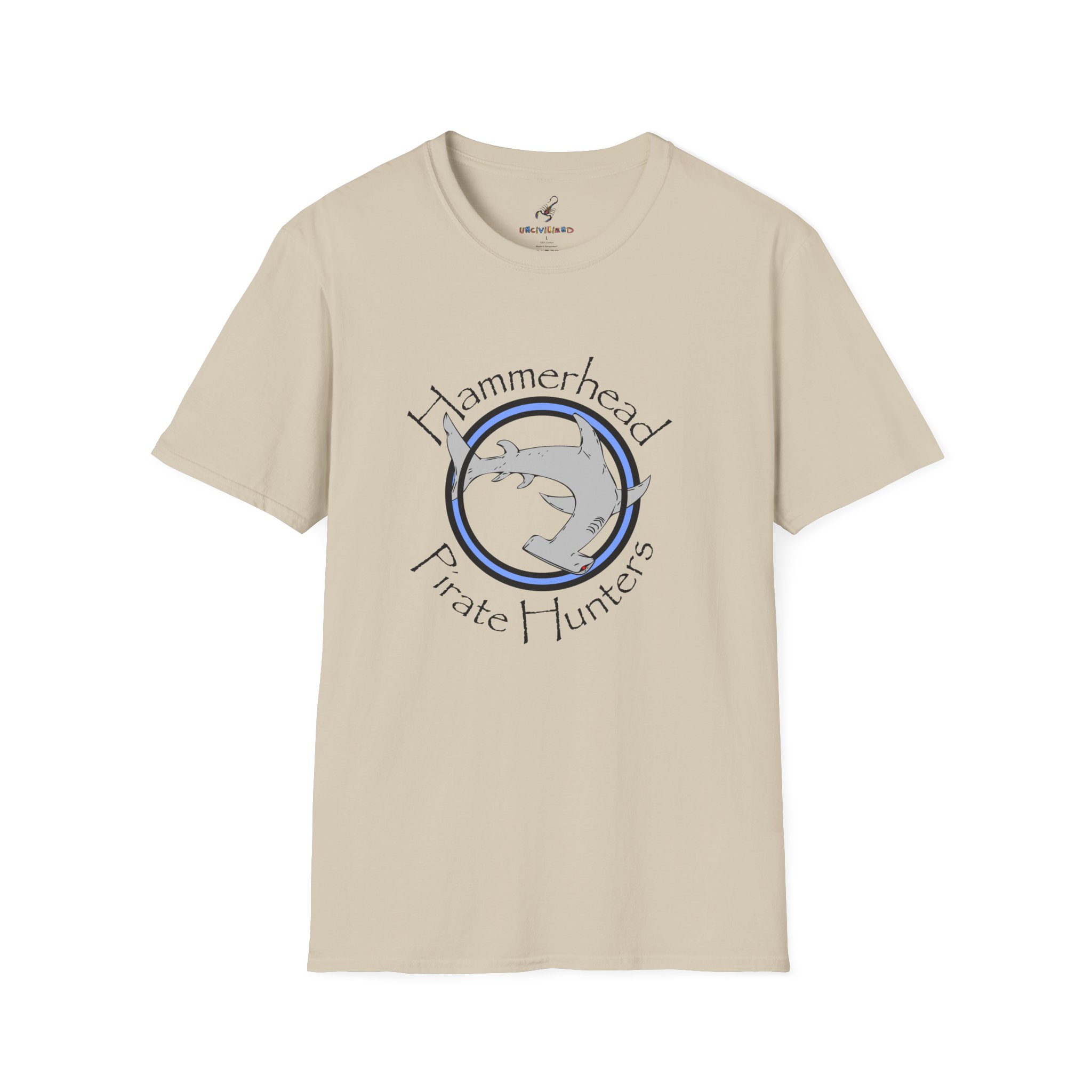 Hammerhead Pirate Hunters Unisex T-Shirt | Novelty Slogan Tee