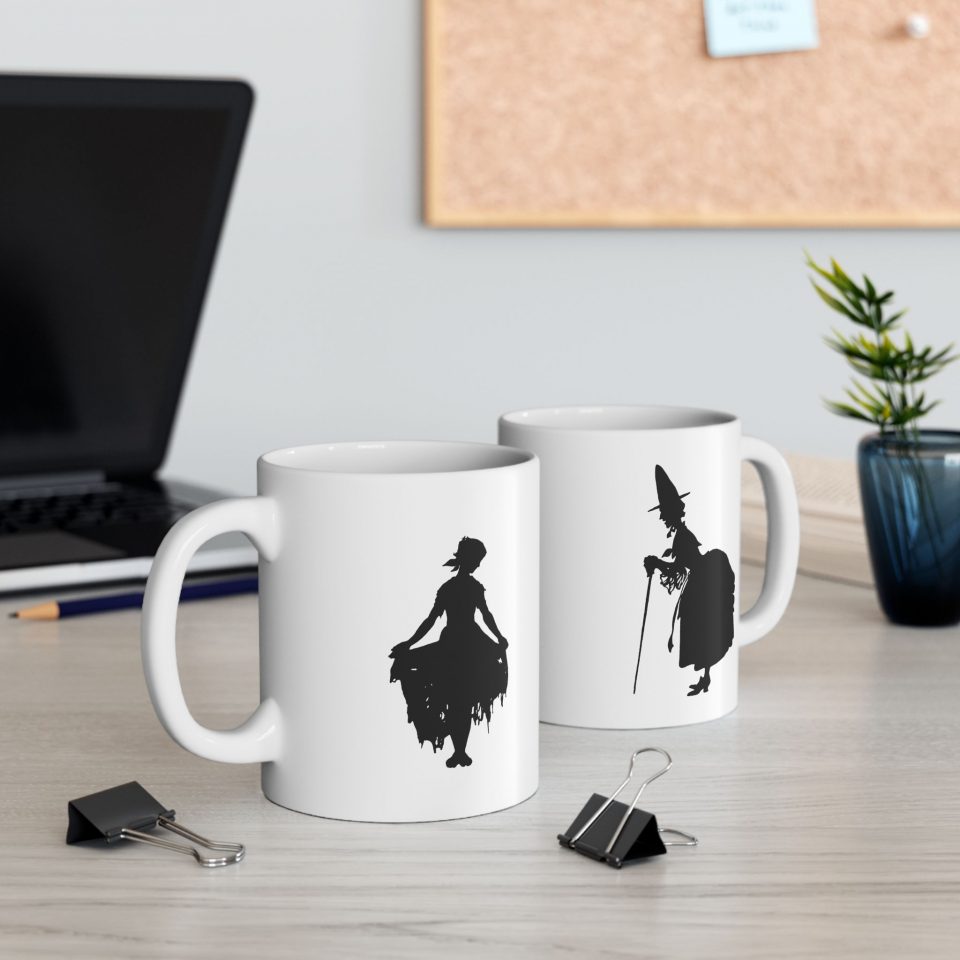 Cinderella and her Fairy Godmother Ceramic Mug, 11oz or 15oz
