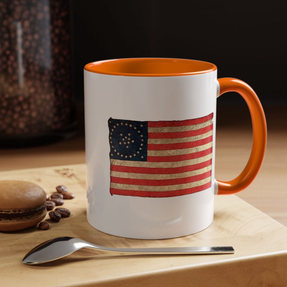 Medallion Grand Luminary Flag Accent Coffee Mug 11/15 oz